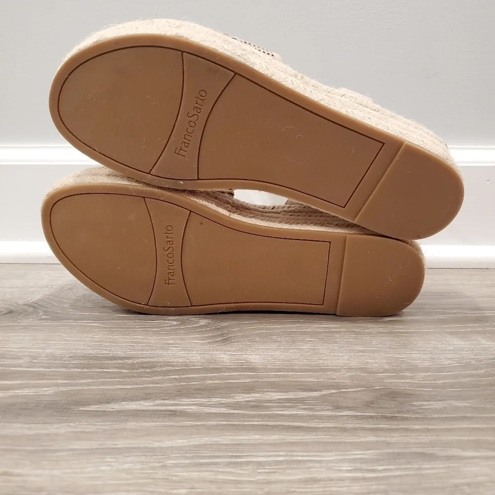 NEW Franco Sarto Tennia Espadrilles Beige